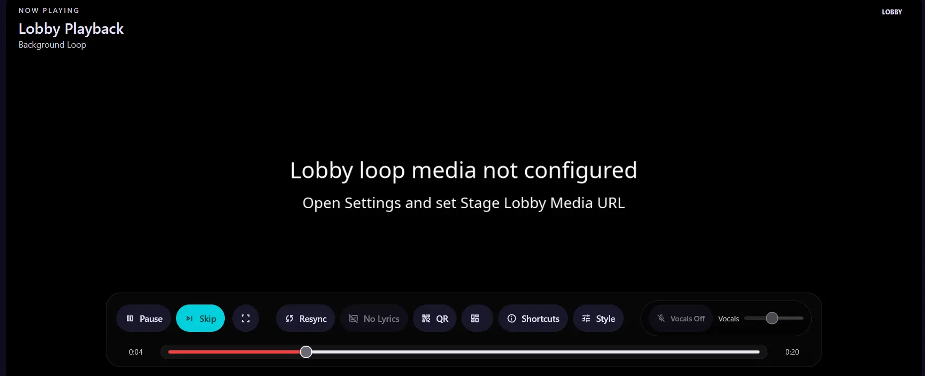 Default lobby